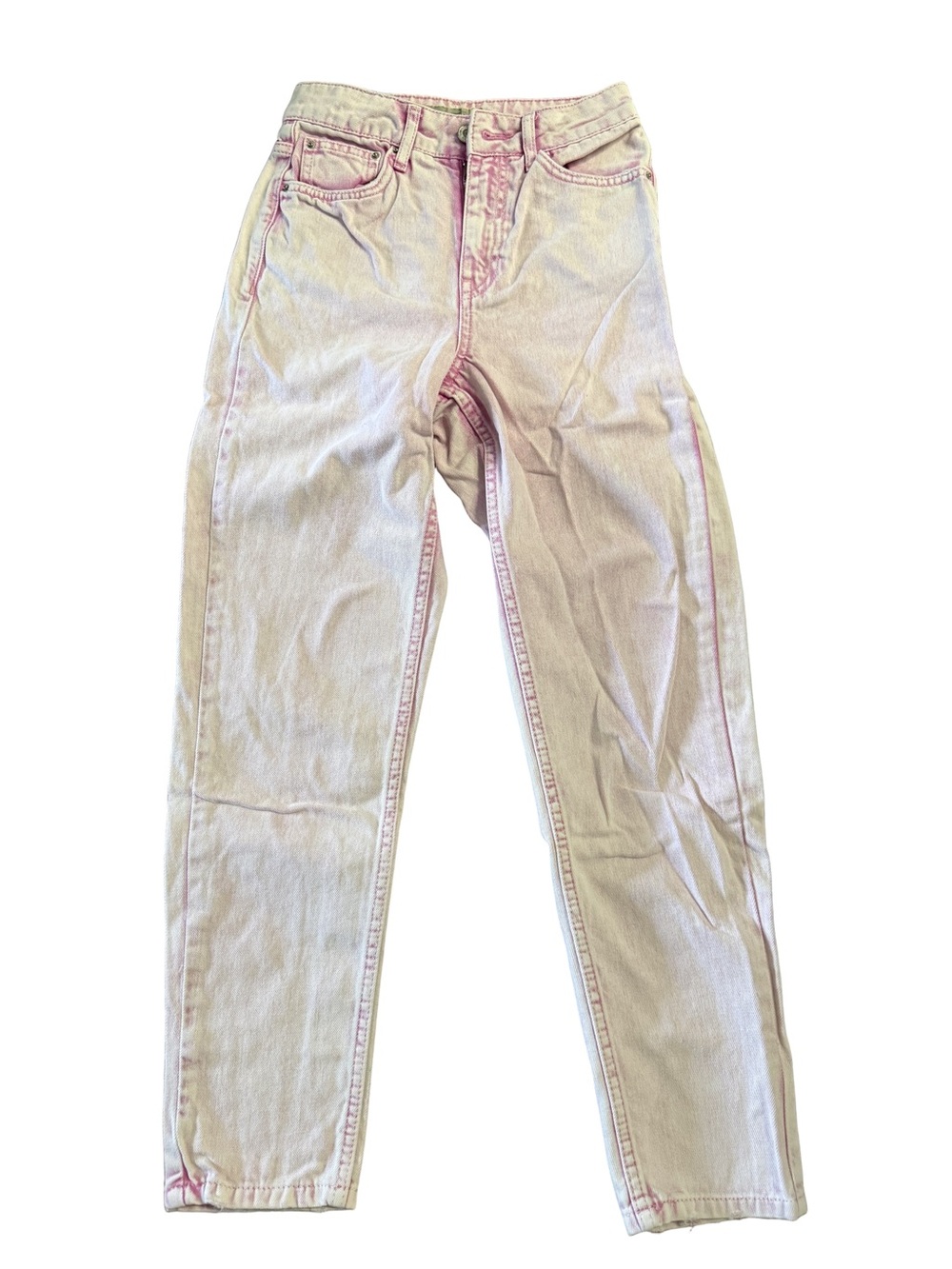 Topshop Light Pink High-Rise Mom Jeans Light Pink